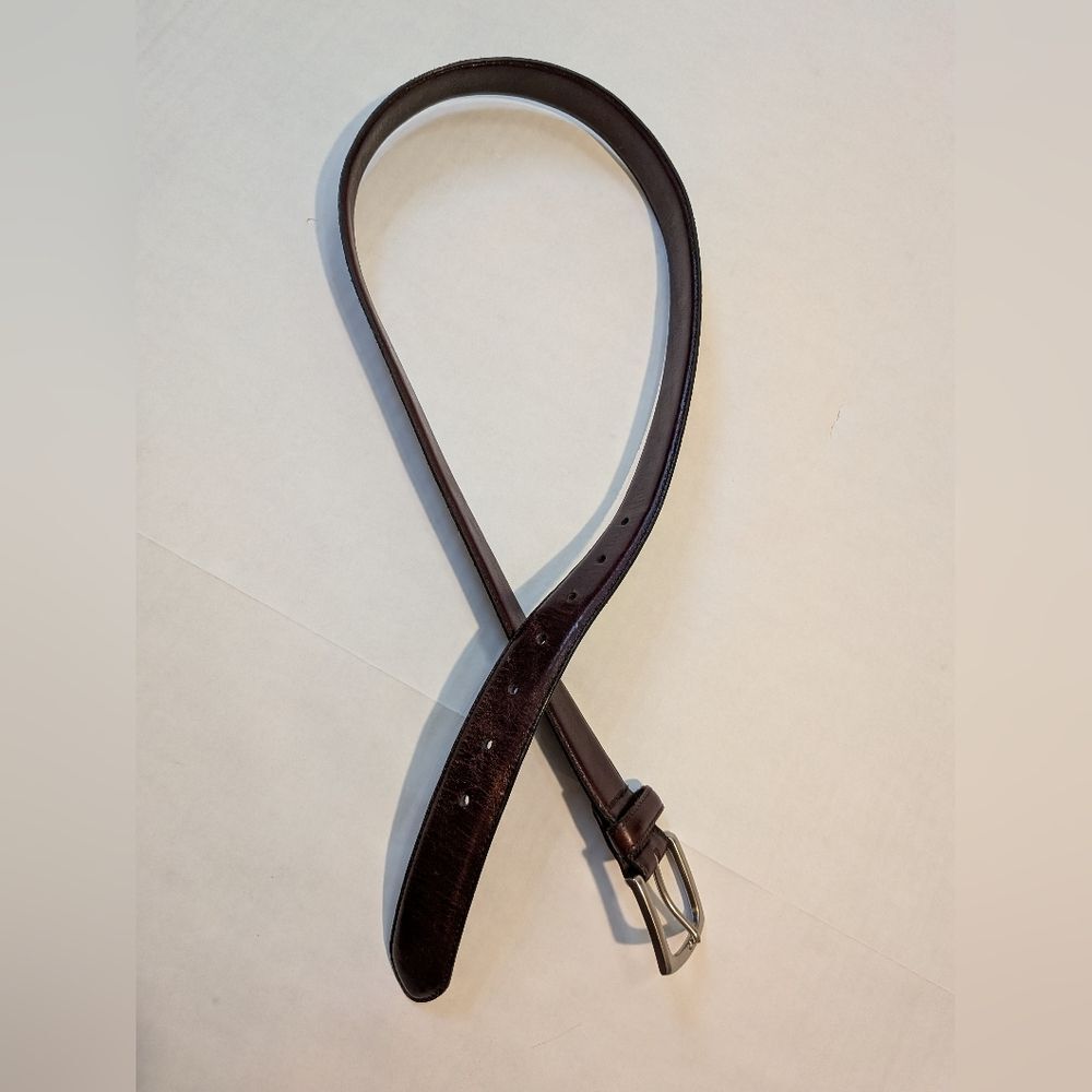 Wilson's Leather Men's Size Medium Brown Real Leather Belt - Picture 4 of 11